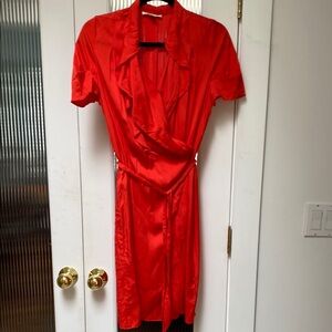 Elegant Silk Wrap Dress